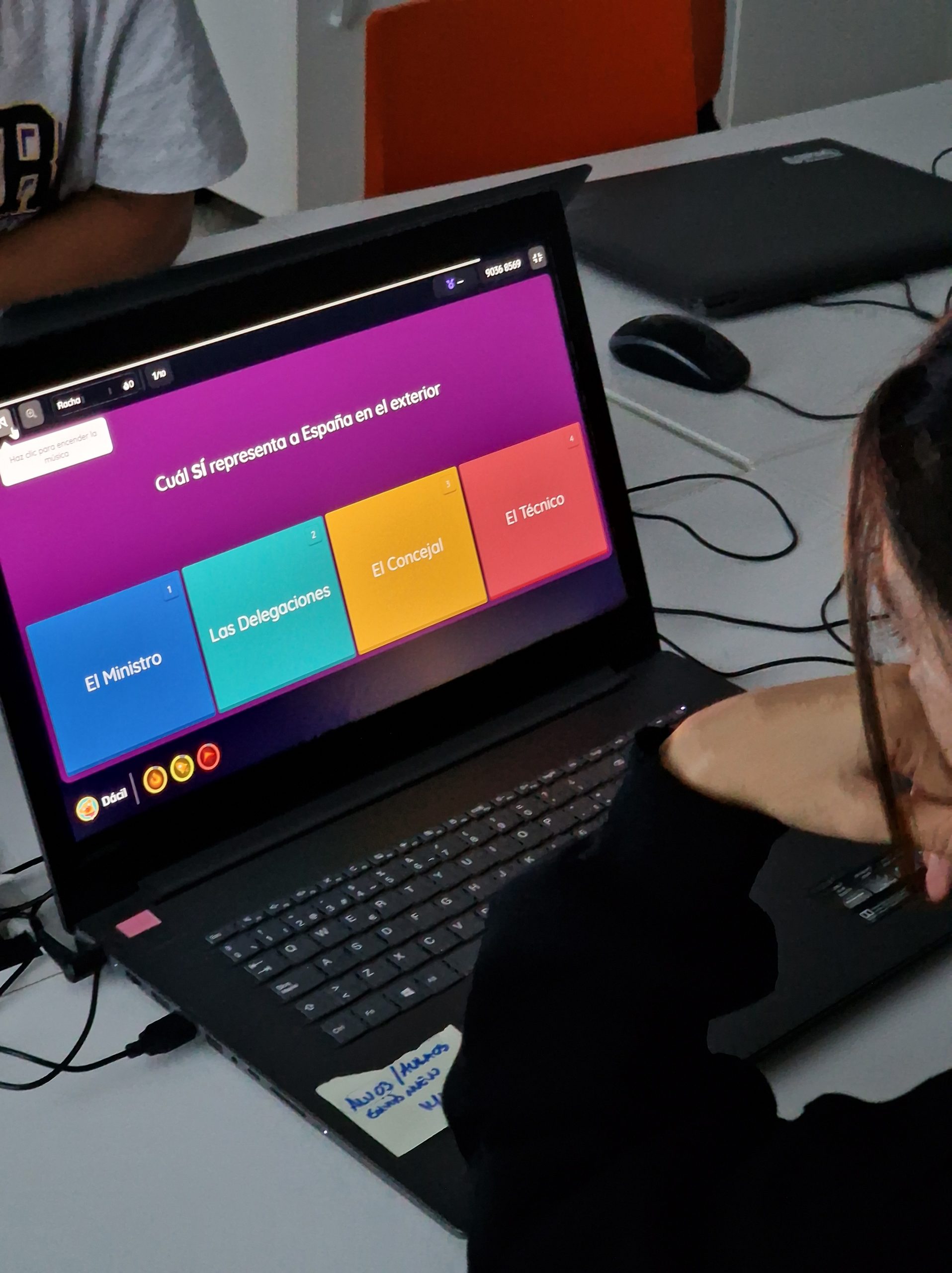 Alumna en curso de formación